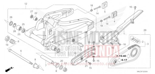 BRAS OSCILLANT CBR600R3R de 2024